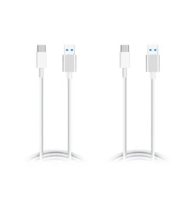 2 Pack QC 3.0 Quick charge Charger Charging Cable Cord OnePlus Pro 7 8 LG G8 G9 - Picture 1 of 4