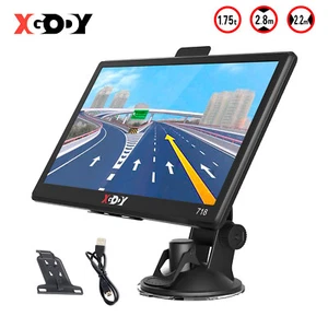 XGODY 7'' Sat Nav Car HGV LGV GPS Navigation Navigator System Free US Map POI - Picture 1 of 13