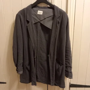 Wrap London Charcoal grey linen jacket. UK 12 - Picture 1 of 5