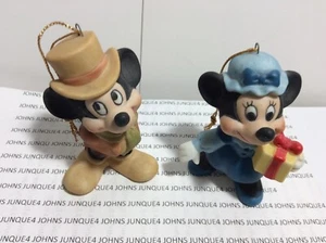 FIGURA DE MICKEY MOUSE Y MINNIE MOUSE NUEVO CONJUNTO DE DOS PORCELANA WALT DISNEY - Imagen 1 de 2