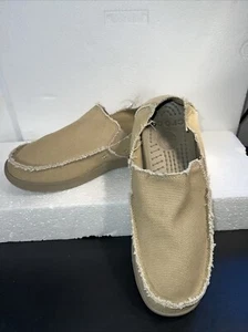 Crocs Mocasines Para Hombre - Santa Cruz Zapatos Mocasines de Lona Sin Cordones Talla 9 Para Hombre - Imagen 1 de 11