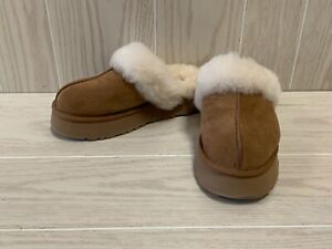 UGG Disquette Slippers, Women's Size 5 B, Chestnut MSRP $109.95