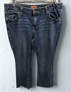 No Boundaries Damenjeans Größe 15 ausgestellt zierlich blau Denim Western Y2K Junior - Bild 1 von 7