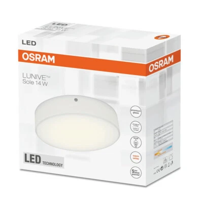 Osram LED Deckenleuchte Lunive Sole 14W ⌀ 15cm Echt Glas EEK:F (Spek.A-G) - Bild 1 von 4