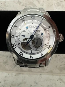 Bulova BVA Series Automatic Men's Watch Stainless Steel Silver Dial - 96A118 - Picture 1 of 18