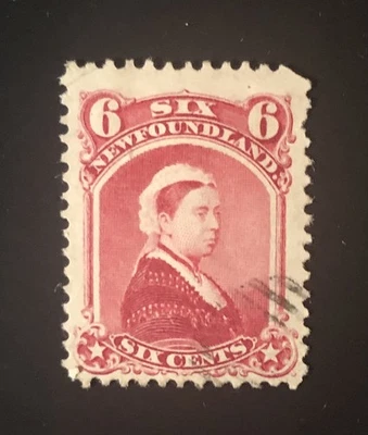 Sellos Terranova S36 6c lago carmín reina Victoria de 1894, ver detalles. Foto 1 de 4
