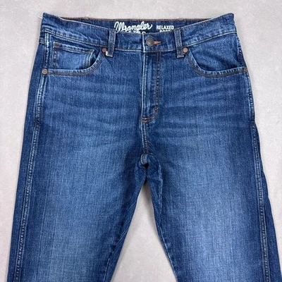 Calça Wrangler Jeans Masculina 32x30 Azul Retrô Bootcut Western Cowboy (Tag 31x34) - Imagem 1 de 4