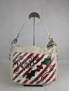 Borsa a tracolla Coach Off-White in pelle hobo personalizzata vernice - Foto 1 di 19