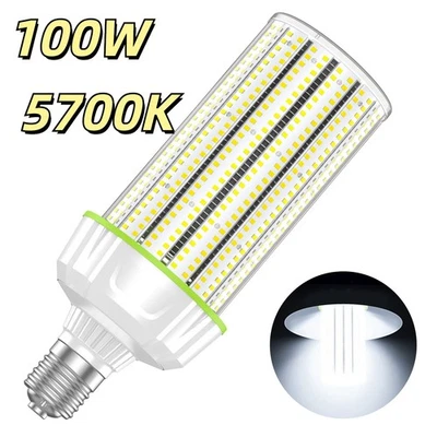 100W 277~480V LED Corn Light Bulb Replace 400W MH/HID Warehouse High Bay Light - Image 1 of 4