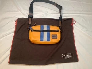 Coach Crossbody Purse NWOT Yellow W/ Dust Cover - Picture 1 of 12