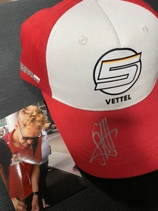 Ferrari F1 Sebastian Vettel Autographed Cap Signed with Photo Suzuka GP Padlock - Picture 1 of 6