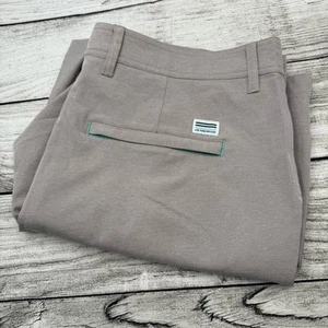 Live Forever Golf LFG Coast to Course Performance Hybrid Shorts Heathered Khaki - Picture 1 of 4