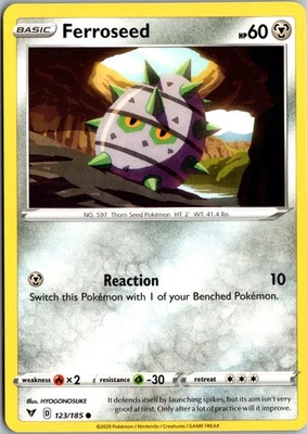 Ferroseed Normal Common SWSH04: Vivid Voltage 123/185 NM - Image 1 of 2