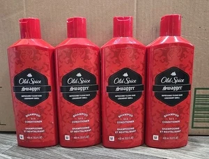 Old Spice Swagger 2-in-1 Shampoo & Conditioner - 13.5 fl oz (4 Pack) - For Men - Picture 1 of 2