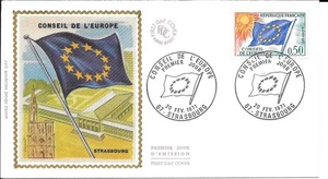 FRANCE 1971 FDC CONSEIL DE L'EUROPE YT SERVICE 33 - Imagen 1 de 1