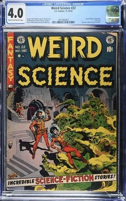 Weird Science 22 EC Comics 1953 Wally Wood Cover Sci Fi CGC 4.0 Last Issue!! - Image 1 of 2