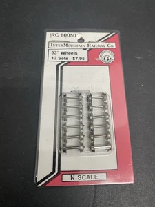 N-INTERMOUNTAIN IRC 60050 33" WHEELS 12 Axles • New in pack #721 - Picture 1 of 4