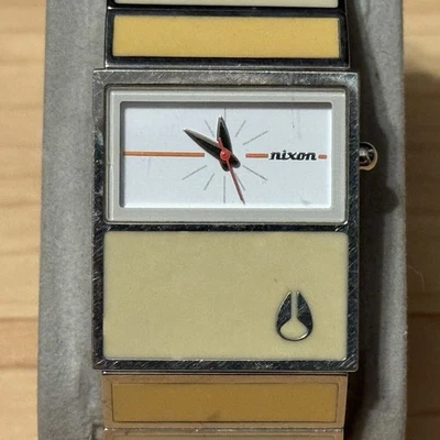 Nixon The Chalet Max and Relax Cream Beige Surf Analog Women’s Unisex Watch RUNS - Image 1 of 4