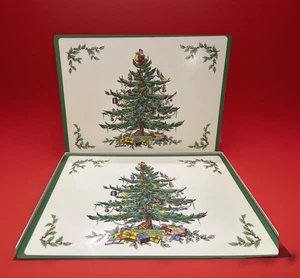 Pimpernel Weihnachtsbaum Kork-Rücken Tischsets, 4er Set, 15,75” x 11,75” Neu aus altem Lagerbestand - Bild 1 von 8