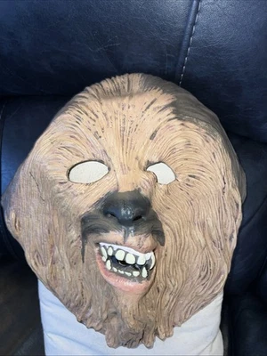 Chewbacca Star Wars Full Head Rubber Halloween Mask Rubie's Costume Co. 2005 - Image 1 of 4