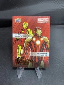 2021-22 Upper Deck Marvel Annual Humble Beginnings #HB-3 IRON MAN - Picture 1 of 2
