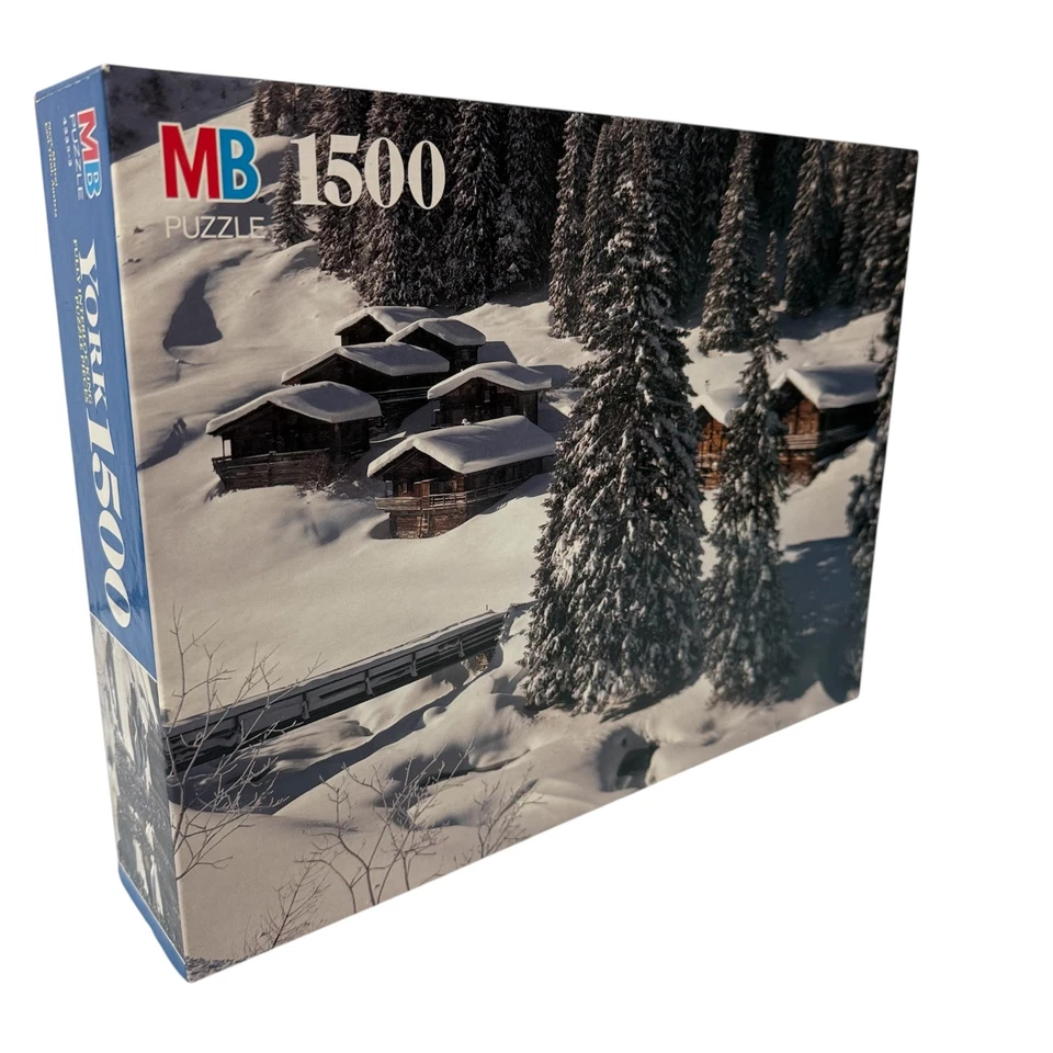 Jigsaw Puzzle 1500 Big Ben #4 Wheelock Vermont Fall Color Autumn Milton Bradley