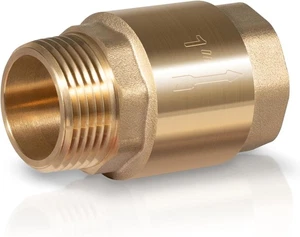 1" NPT One Way Brass Check Valve Female Pipe Thread for Well Pump SP0465X-100 - Picture 1 of 8