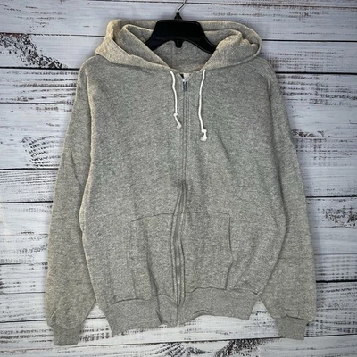 Sudadera con capucha vintage años 60 Ted Williams by Sears cremallera completa gris jaspeado algodón talla pequeña Foto 1 de 4