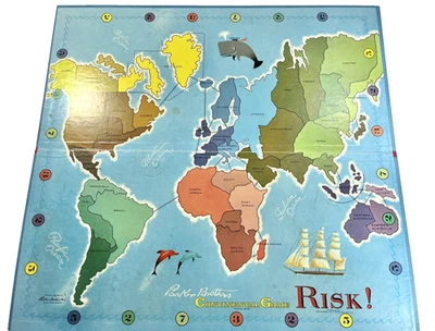 1968 Risk Replacement Vintage Game Board Only - Image 1 of 4
