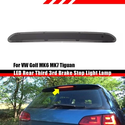 Nero Per VW Golf VI VII Polo V VI Tiguan II Freno Posteriore Terzo Stop LED Luce - Immagine 1 di 4