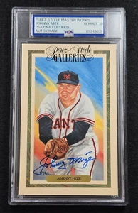JOHNNY MIZE Signed Perez Steele Postcard-HOF-NEW YORK YANKEES-PSA 10 Auto - Picture 1 of 4