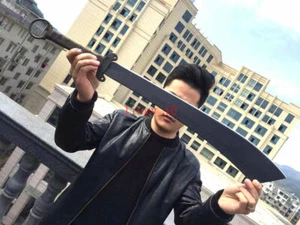Chinese KungFu Broadsword Sword WuShu Da Dao Sharp Red Army Military Saber Knife - Picture 1 of 10