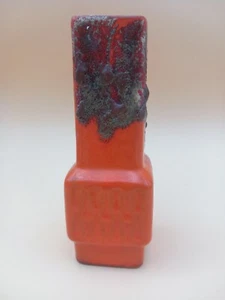 Jopeko 420 Fat Lava Vase Pottery Vase 60s 70s Pottery Orange WGP 70s Design - Picture 1 of 5