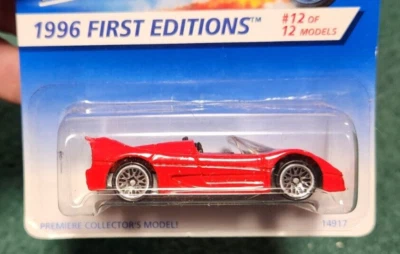 Coche fundido a presión Ferrari F50 1996 primeras ediciones Hot Wheels 12/12 14917 Malasia Foto 1 de 4