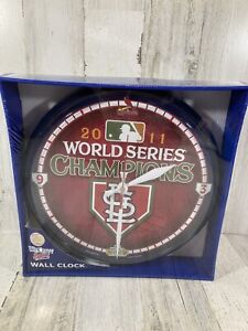 ST. LOUIS CARDINALS 2011 CHAMPIONSHIP ROUND WALL CLOCK by WINCRAFT