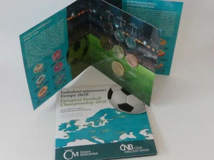 TSCHECHIEN 2020 KMS MÜNZEN SATZ COIN SET ST BU - UEFA FUßBALL EM IN EUROPA - - Picture 1 of 9
