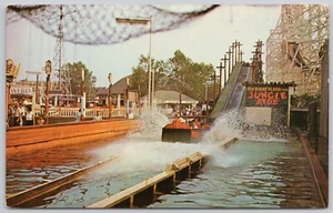 Nantasket Beach Massachusetts Postcard Paragon Amusement Park Jungle Ride - Bild 1 von 2