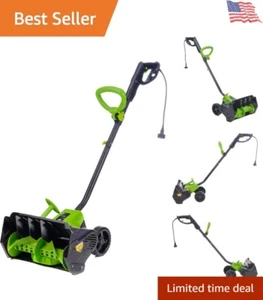 Powerful 12Amp Corded Electric Snow Shovel, 16" Width - 430lbs/min Snow Removal - Picture 1 of 12
