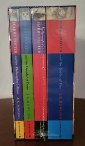 Harry Potter Children's Edition 4 Book Softcover Boxset Unopened & Sealed - Picture 1 of 6