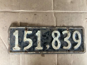 1951-1956 Neuseeland Nummernschild - Bild 1 von 1