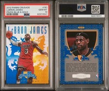 LeBron James 2012-13 Panini Crusade Blue & Gold #161 Psa 10 Heat Cavaliers Laker