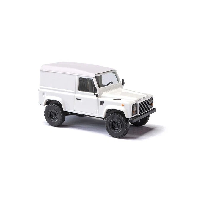 Busch 54351 - H0 - Land Rover Defender 90 Scatola, Bianco - Nuovo - Immagine 1 di 1
