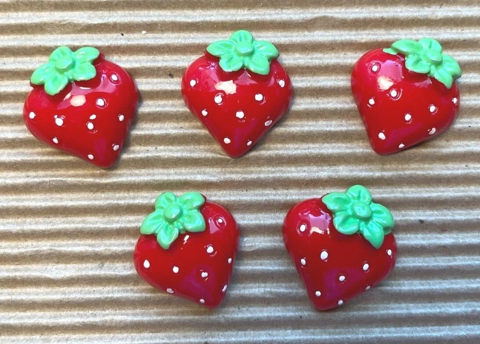 10 piezas x 3/4" lunares resina fresa adorno plano/fruta SB130 Foto 1 de 1