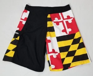 Pantaloncini da tavola camion bandiera del Maryland Route one abbigliamento taglia small - Foto 1 di 7