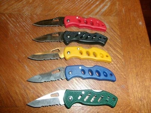 FROST CUTLERY LOT OF 5  Eagle Eye 3" Lockback Serrated Folding Pocket Knife- - Picture 1 of 2