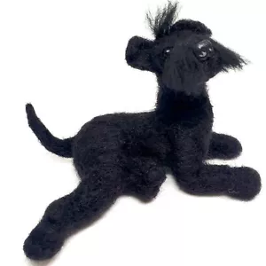 Schnauzer , Hund Filzfigur, Nadelgefilzter Hund, Filztier Hündchen, - Bild 1 von 5