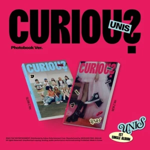 K-POP UNIS 1st Single Album CURIOUS 2Ver SET CD+P.Book+P.Card+Sticker+F.Poster - Imagen 1 de 7