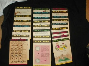 Vintage Play Time Booklets Children Education Activities Bullard Co. - Picture 1 of 3