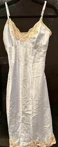 Vintage Christian Dior Light Blue Slip Dress Sz 32 Lingerie NWT - Picture 1 of 7