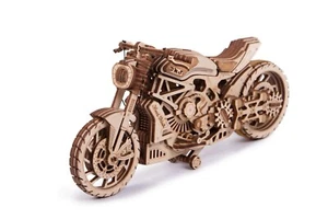 Wood Trick Motorcycle DMS Model Mechanical 3D Wooden Puzzle Best DIY Toy - Picture 1 of 3